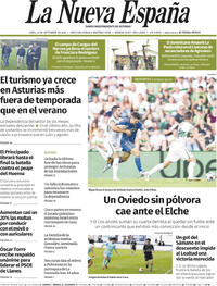 Portada La Nueva España 2025-09-22