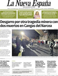 Portada La Nueva España 2025-11-22