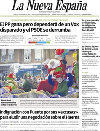 Portada La Nueva España 2025-12-22