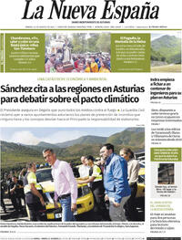 Portada La Nueva España 2025-08-23