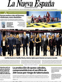 Portada La Nueva España 2025-10-24