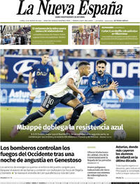Portada La Nueva España 2025-08-25