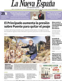 Portada La Nueva España 2025-11-25