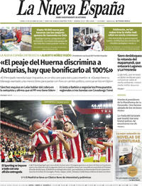 Portada La Nueva España 2025-10-27