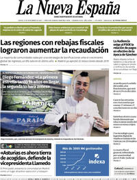 Portada La Nueva España 2025-11-27