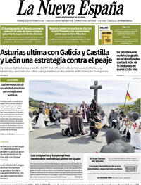 Portada La Nueva España 2025-09-28