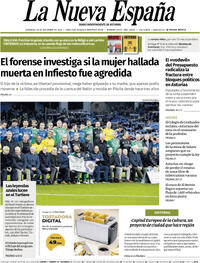 Portada La Nueva España 2025-12-28