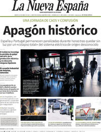 Portada La Nueva España 2025-04-29