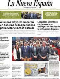 Portada La Nueva España 2025-10-29