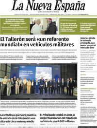 Portada La Nueva España 2025-07-31