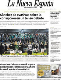 Portada La Nueva España 2025-10-31