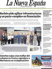 Portada La Nueva España 2026-08-01