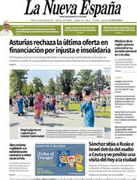 Portada La Nueva España 2026-09-01