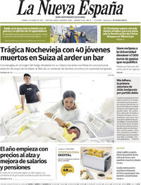Portada La Nueva España 2026-01-02
