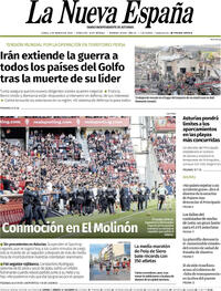 Portada La Nueva España 2026-03-02