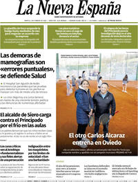 Portada La Nueva España 2026-02-03