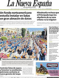 Portada La Nueva España 2026-08-03