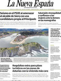 Portada La Nueva España 2026-02-04