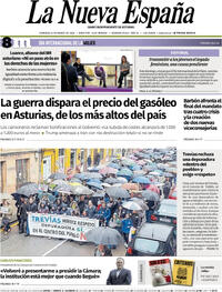 Portada La Nueva España 2026-03-08