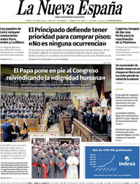 Portada La Nueva España 2026-06-09