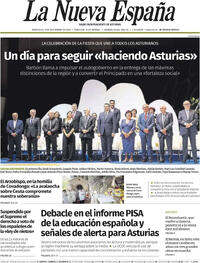 Portada periódico La Nueva España
