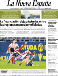 Portada La Nueva España 2026-01-10