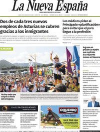 Portada La Nueva España 2026-08-10