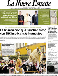 Portada La Nueva España 2026-01-12