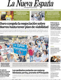 Portada La Nueva España 2026-06-12