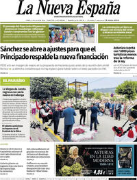 Portada La Nueva España 2026-07-13