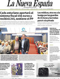 Portada La Nueva España 2026-01-14
