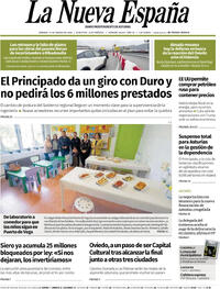 Portada La Nueva España 2026-03-14