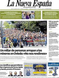 Portada La Nueva España 2026-05-14