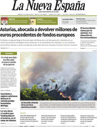 Portada La Nueva España 2026-06-14