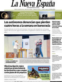 Portada La Nueva España 2026-08-14
