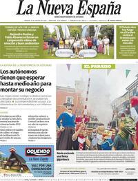 Portada La Nueva España 2026-08-15