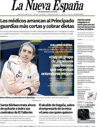 Portada La Nueva España 2026-01-16