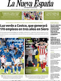 Portada La Nueva España 2026-02-16