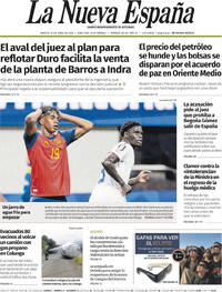 Portada La Nueva España 2026-06-16