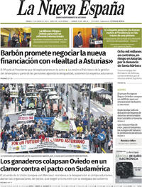 Portada La Nueva España 2026-01-17