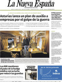 Portada La Nueva España 2026-03-17