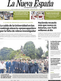 Portada La Nueva España 2026-08-17