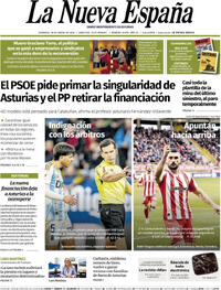 Portada La Nueva España 2026-01-18