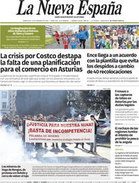 Portada La Nueva España 2026-02-18