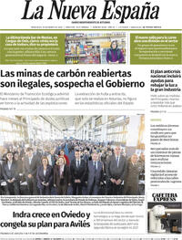 Portada La Nueva España 2026-03-18