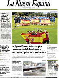 Portada La Nueva España 2026-07-18