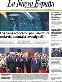 Portada La Nueva España 2026-01-20