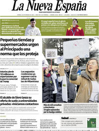 Portada La Nueva España 2026-02-20