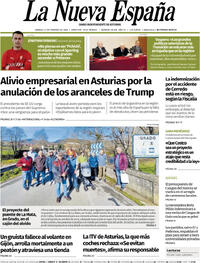 Portada La Nueva España 2026-02-21