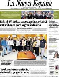 Portada La Nueva España 2026-03-21
